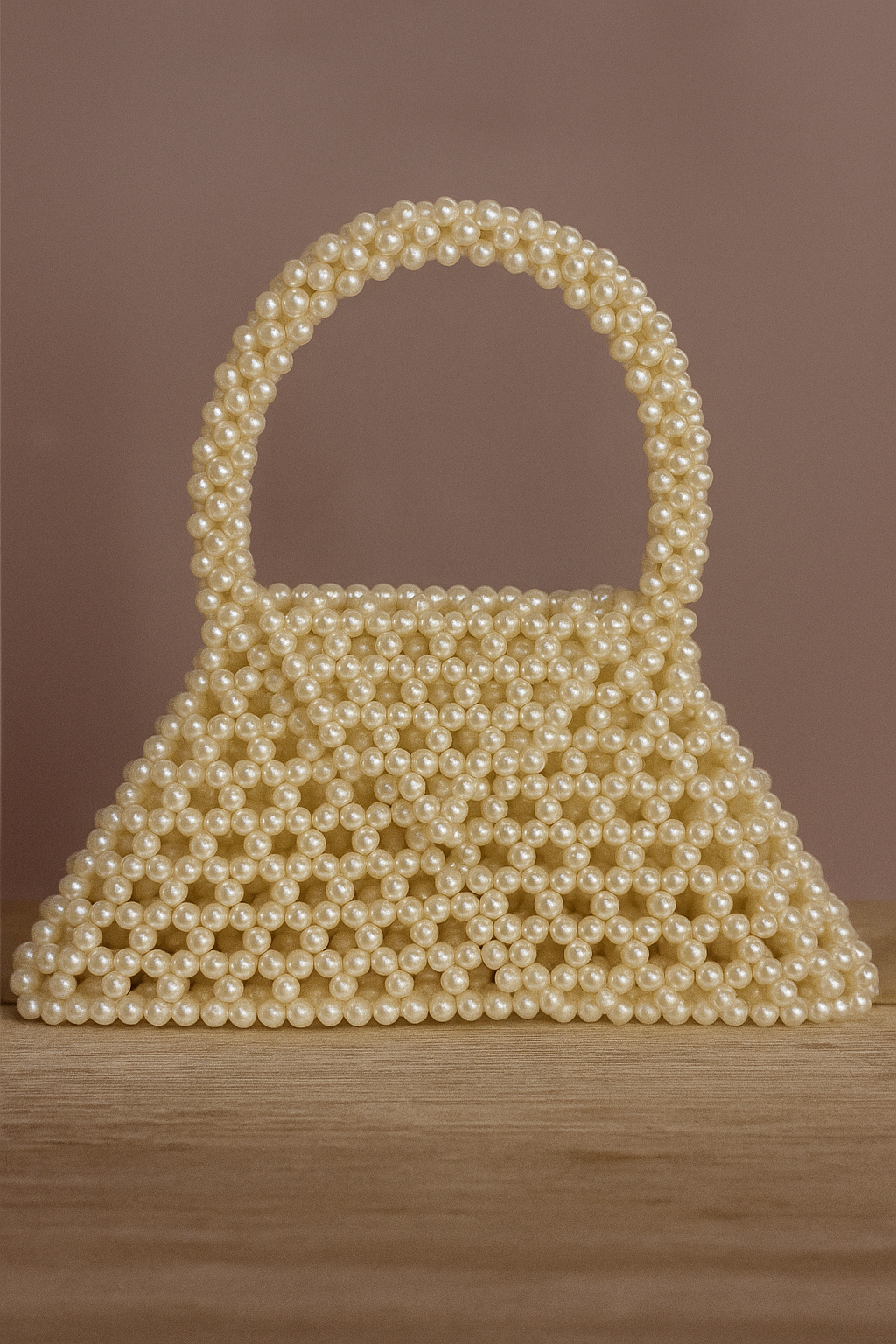 Handmade Pearl Stone Handbag