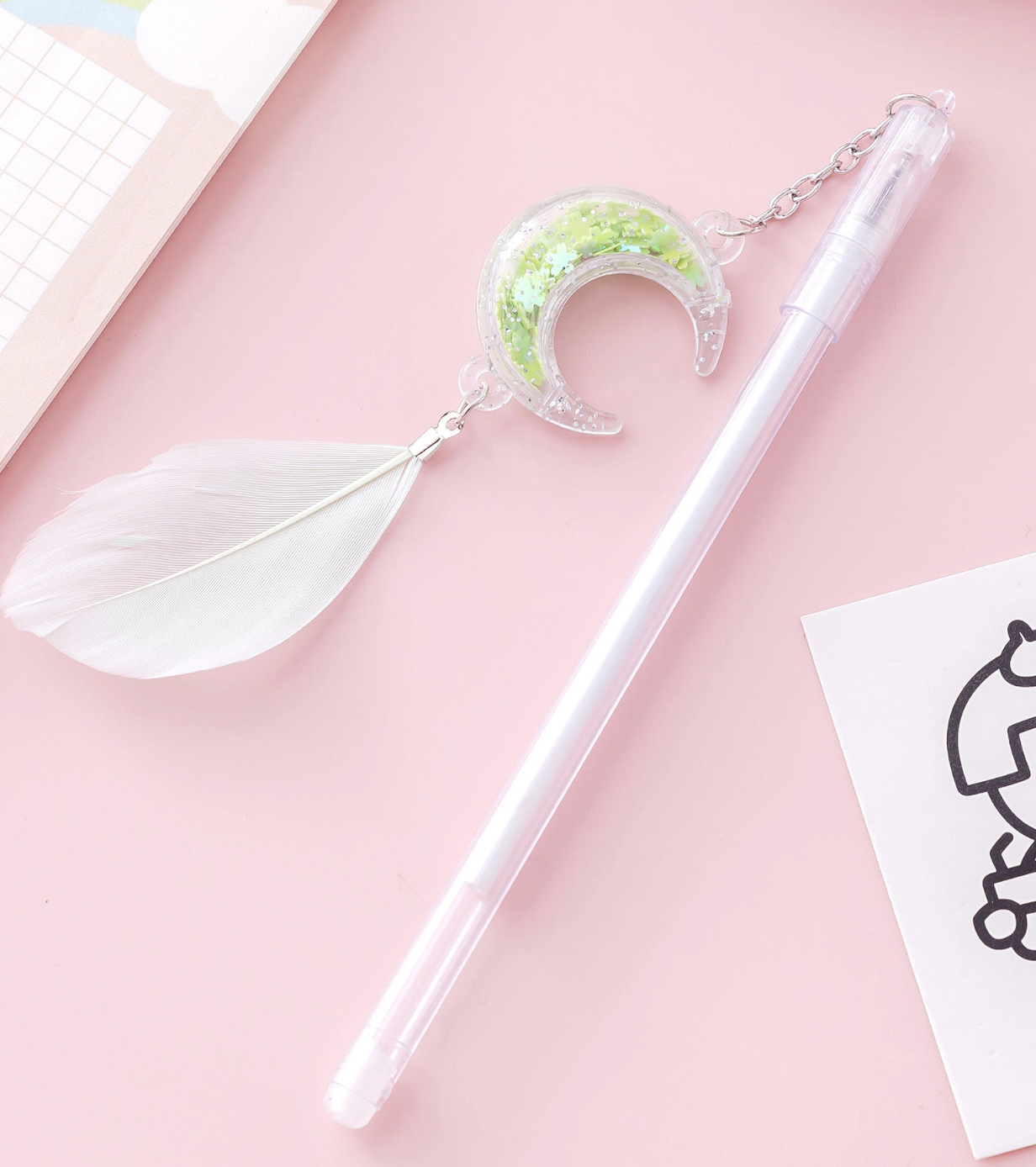 Moon Pendant Gel Pen