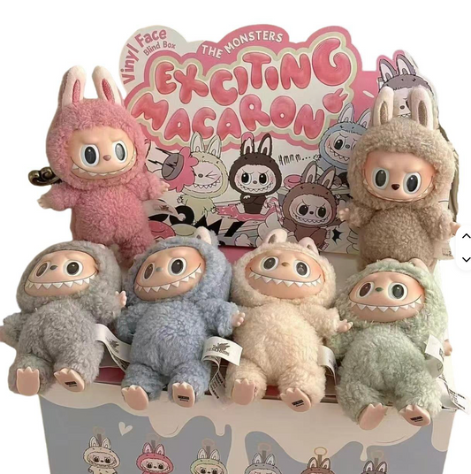 Exciting Macaron Labubu blind Box ( Not Authentic)